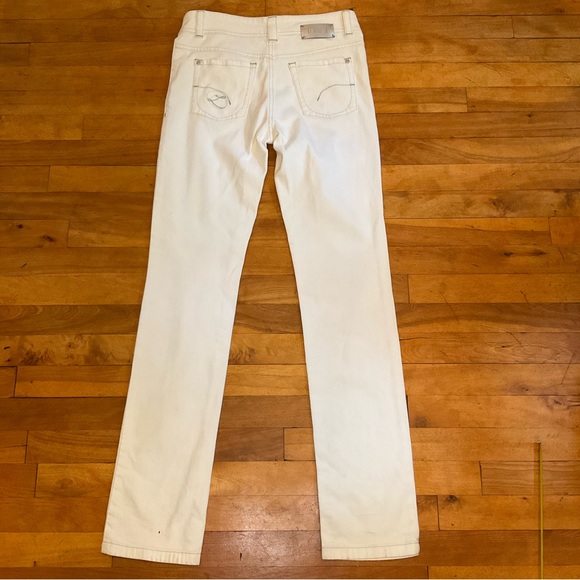 LAURÈL White Straight Leg Jeans - Size 6 (European 36) - Picture 8 of 13